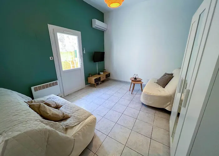 Cosy Studio Rez De Jardin Climatise